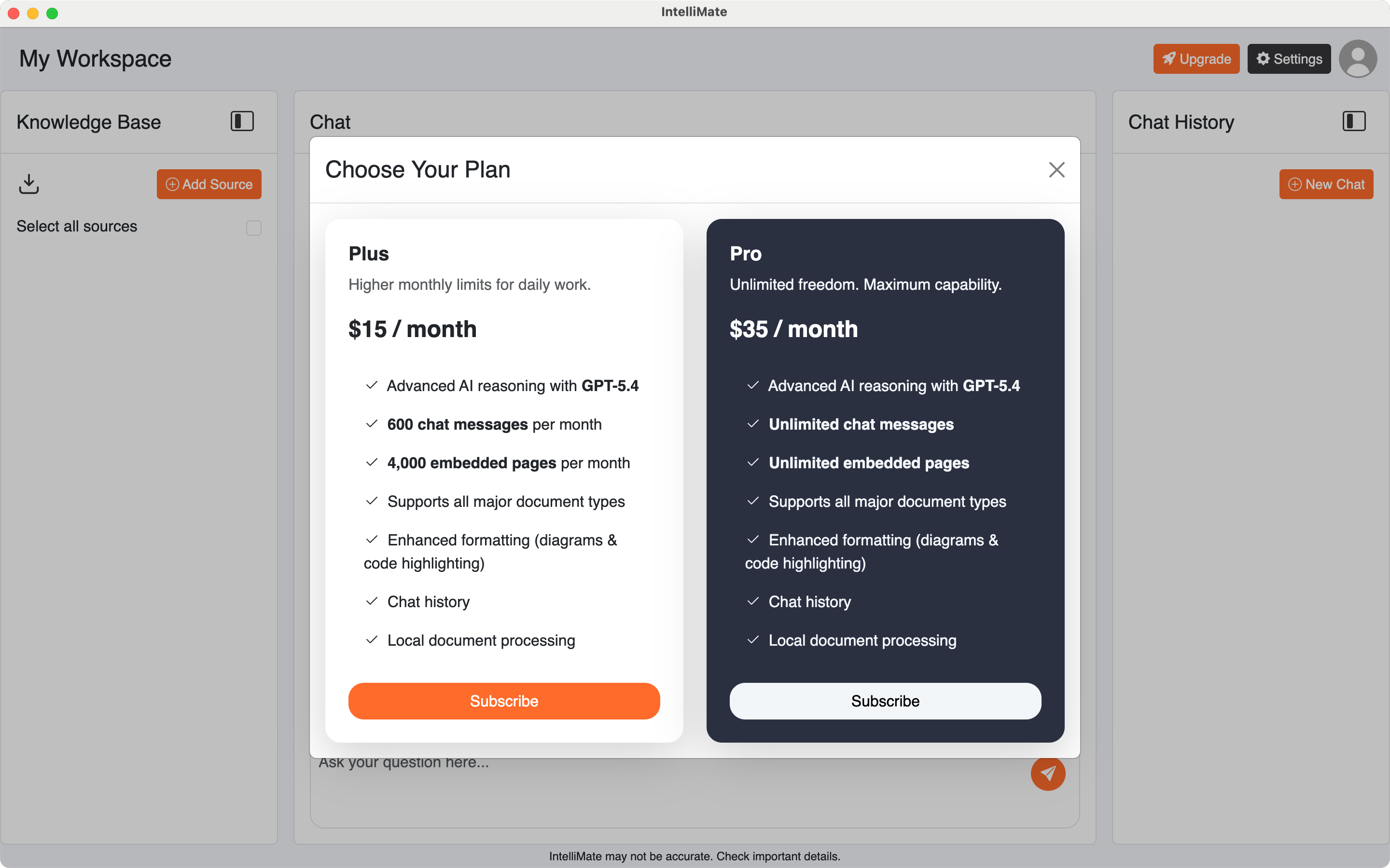 IntelliMate upgrade screen
